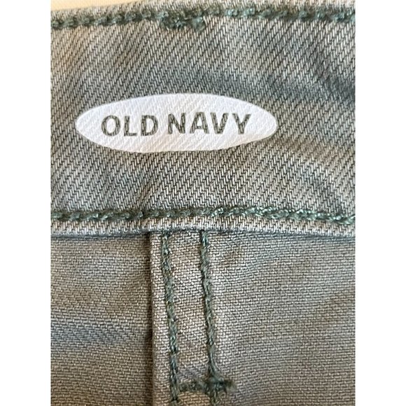 Old Navy Women's Denim Mini Skirt Stretch Flat Front Lightweight Green Size 2 - Picture 6 of 7
